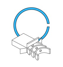 SINGLE PISTON RING SET ALFA ROMEO ALFETTA 2000 Ø84